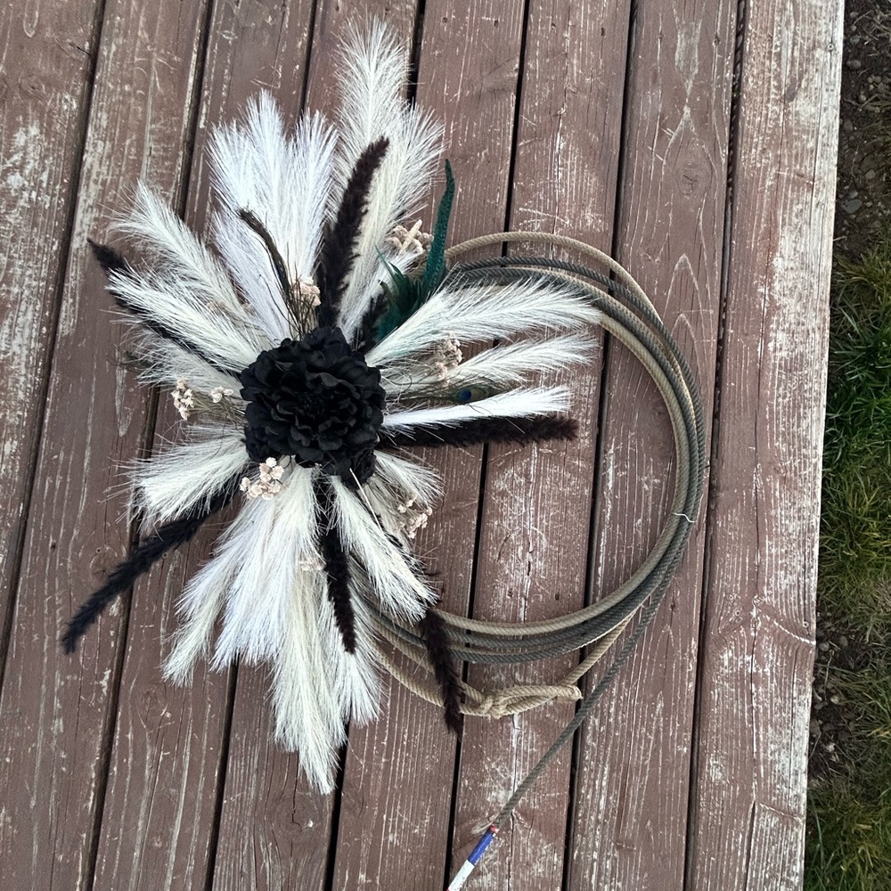 Elegant Black and White Feathered Women's Accessory